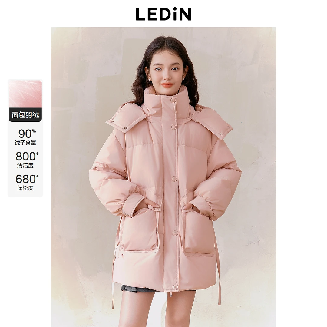 乐町一手长面包羽绒服