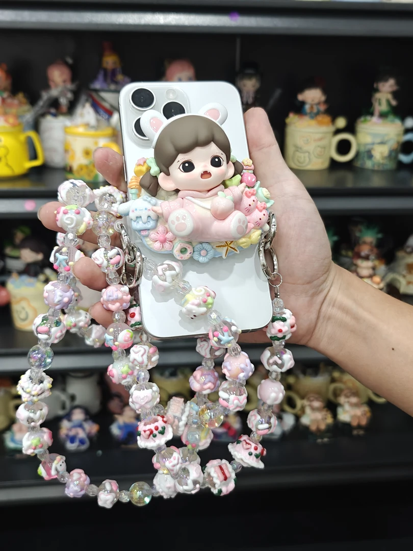 diy奶油胶重工链手机背夹水果妹妹大表姐各系列