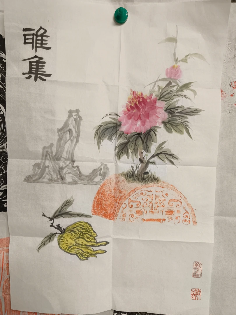 国画小品尺寸大概80×50cm左右