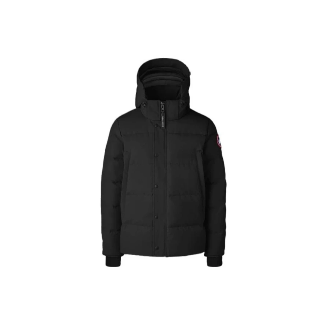 全新未使用 CANADA GOOSE 加拿大鹅连帽派克大衣羽绒服 男款 黑色