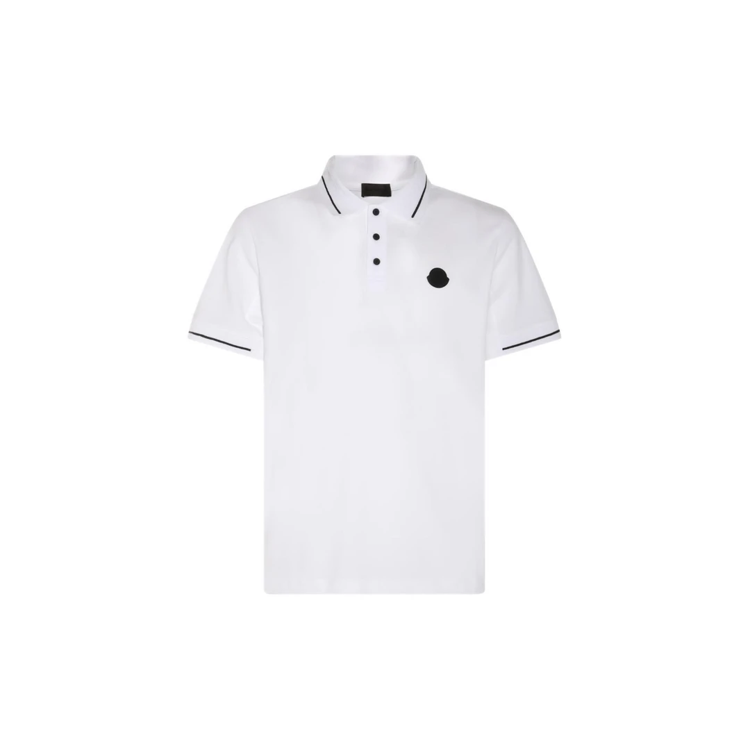 未使用 MONCLER 盟可睐蒙口 休闲百搭时尚Polo衫短袖男士白色