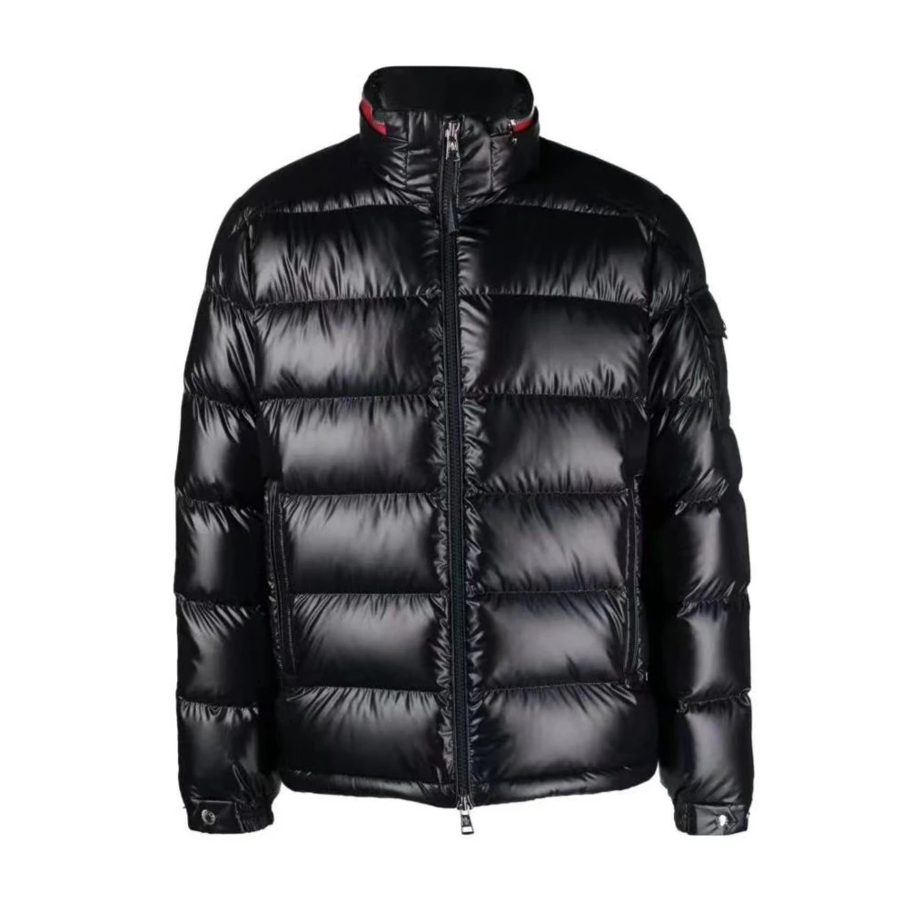 全新未使用 MONCLER 盟可睐蒙口 SS23 拼色拉链连帽羽绒男款黑色
