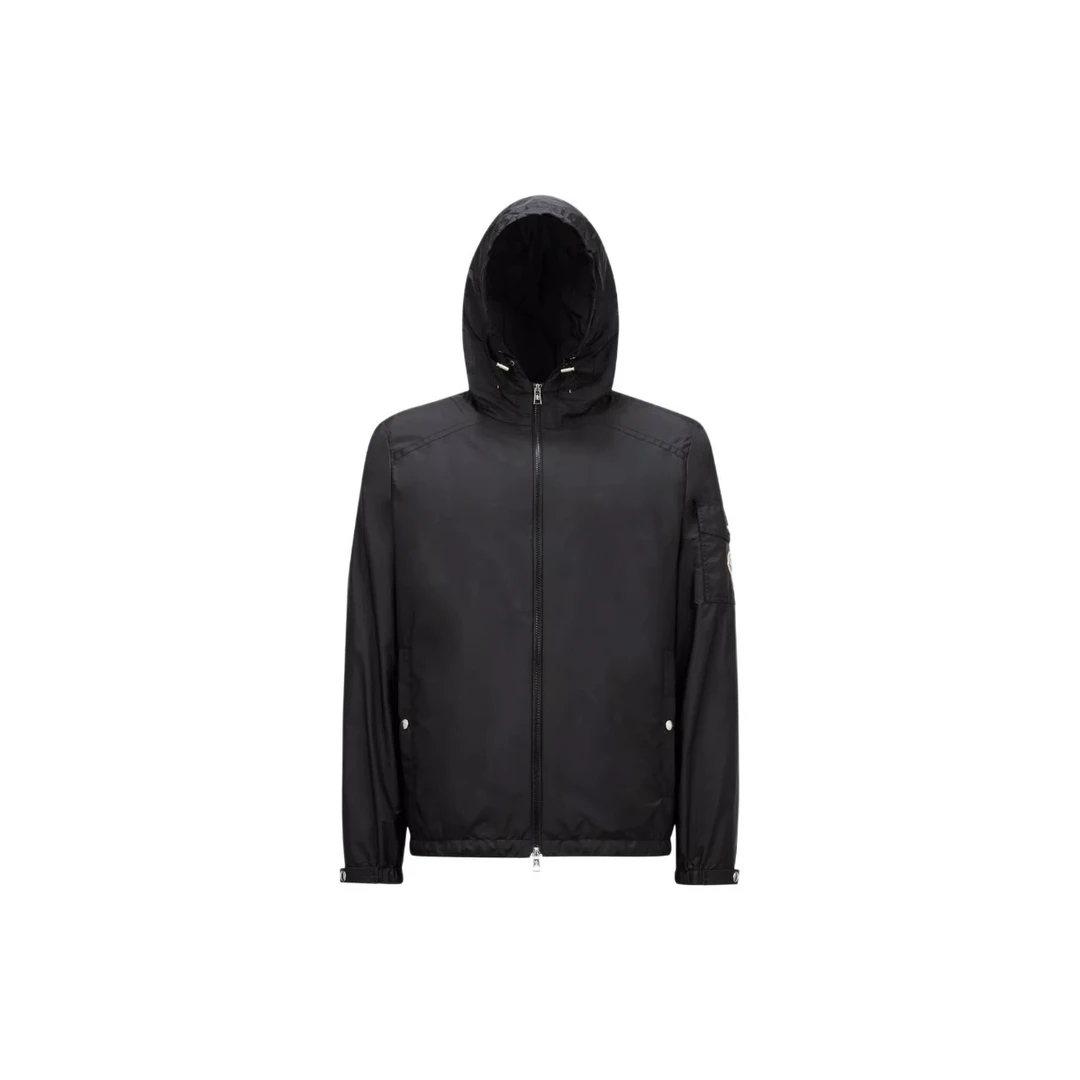 全新未使用 MONCLER 盟可睐蒙口 休闲百搭拉链夹克款外套男士黑色