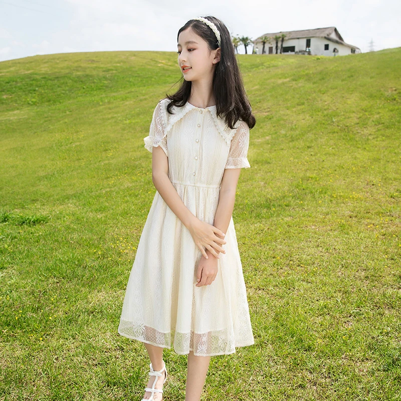 女大童连衣裙夏季洋气2025新款儿童洋气时髦公主女童夏季女孩裙子