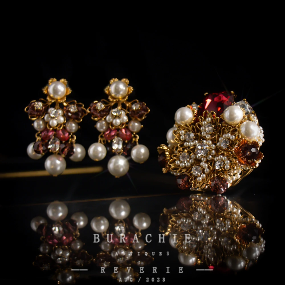 铜合金仿珍珠耳饰 【5553】周年珍藏英｜经典原标克拉款CrownFrett