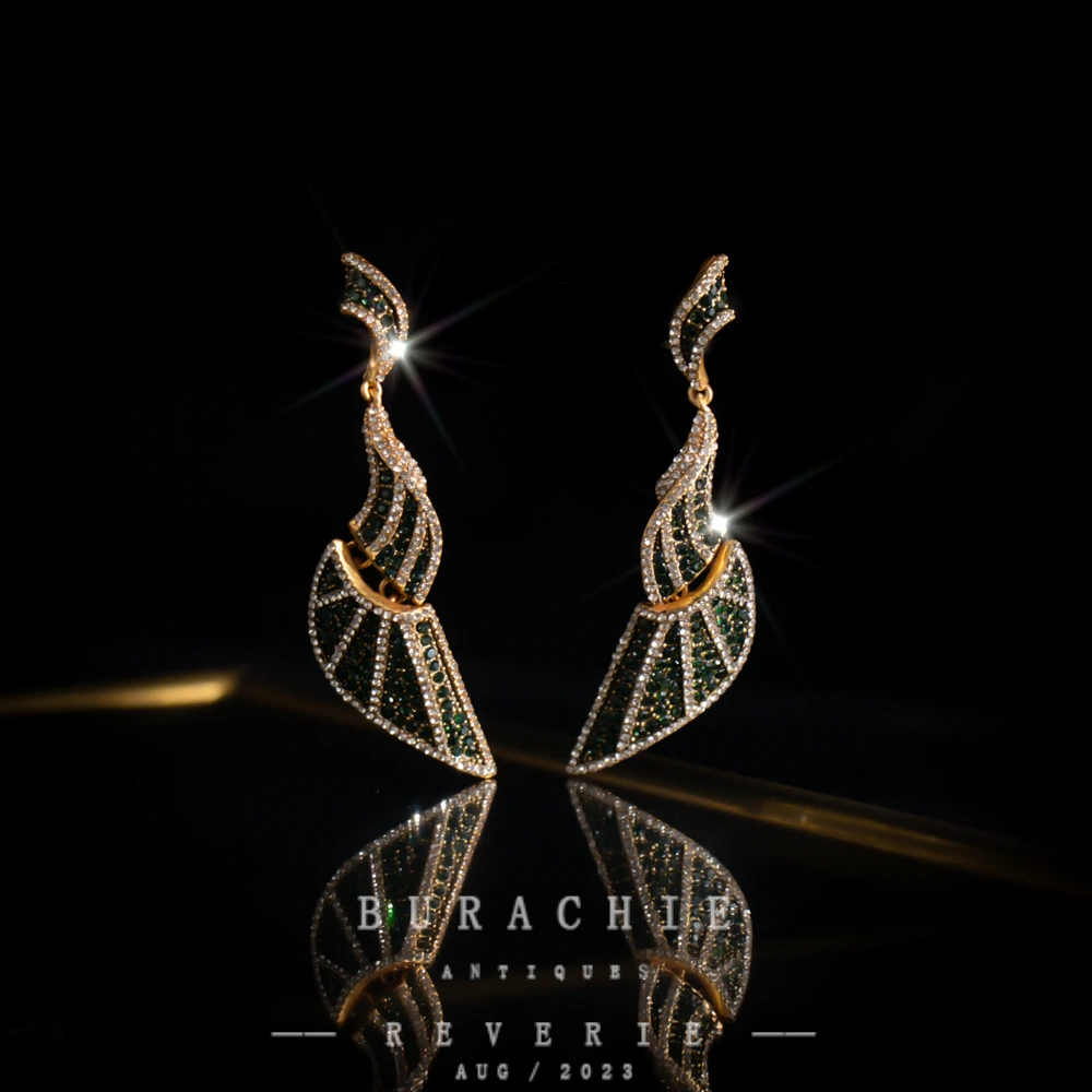 铜合金仿水晶耳饰 【8137】周年珍藏英｜经典原标克拉款CrownFrett