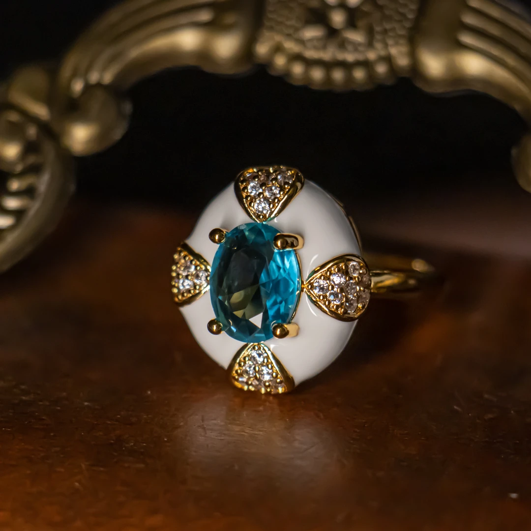 铜合金仿水晶戒指 【5764】安娜奶奶与时间抗衡的珍宝BURACHIE戒指