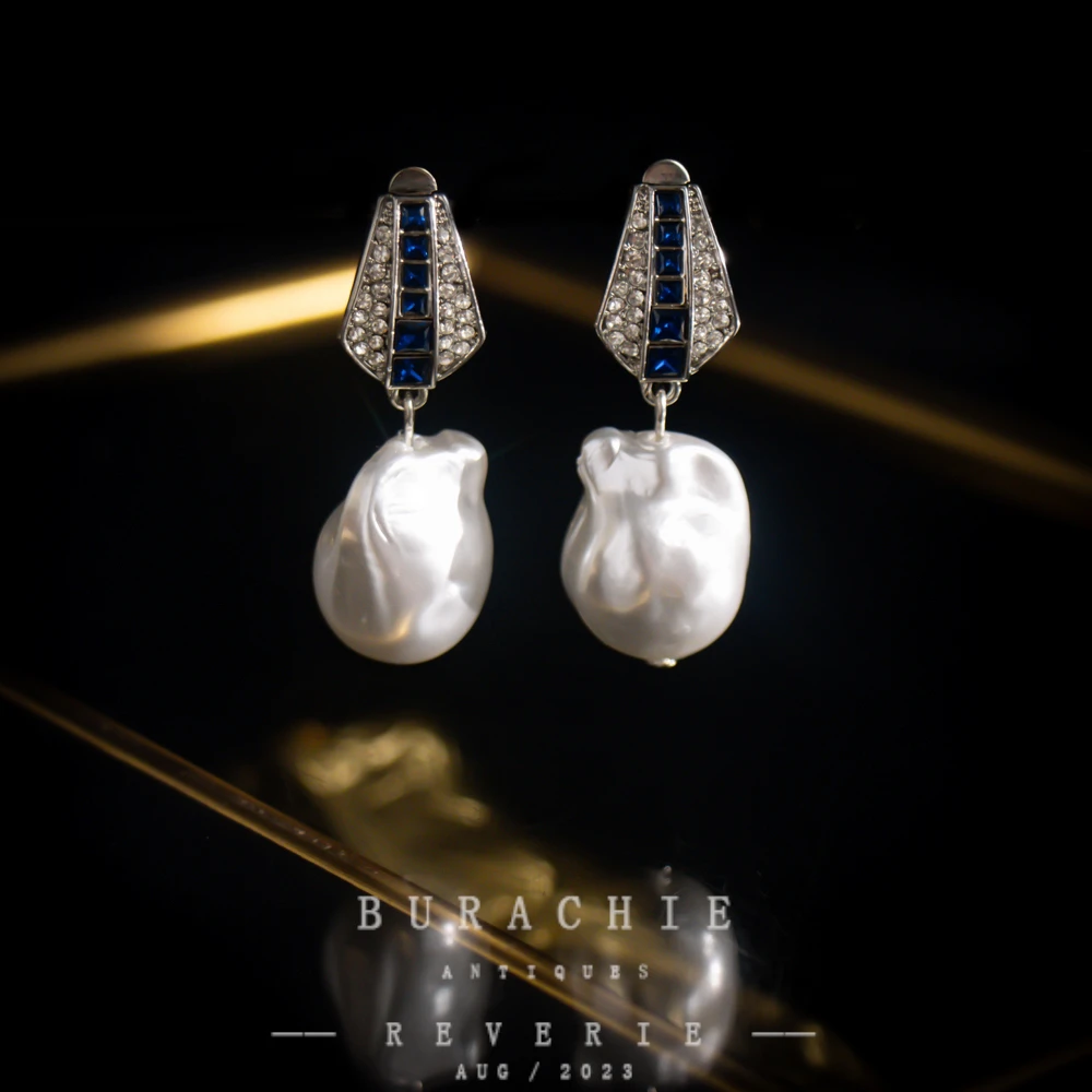 铜合金仿珍珠耳饰 【8344】周年珍藏英｜经典原标克拉款CrownFrett