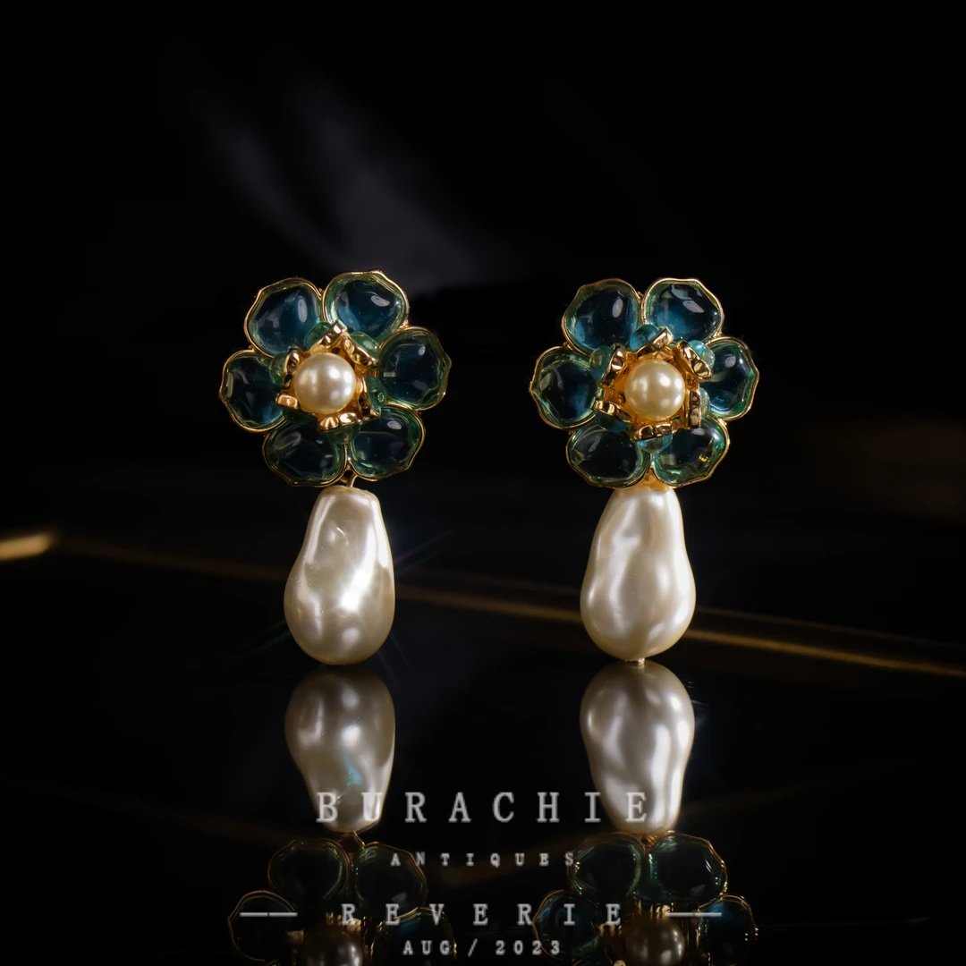 铜合金仿水晶耳饰 周年珍藏英【1148】｜经典原标克拉款CrownFrett