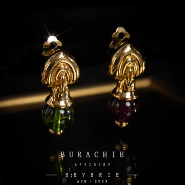 合金仿水晶耳饰 【9589】哥伦比亚｜老牌手工工坊绿琉璃欢愉系列