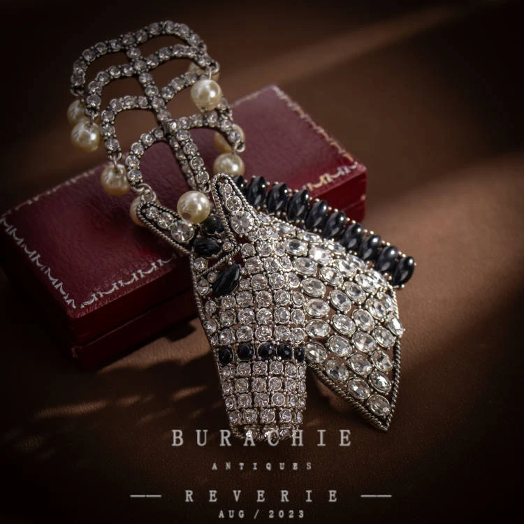 铜合金仿珍珠胸针 【1961】戈止书林时尚百搭小众轻奢潮流胸针