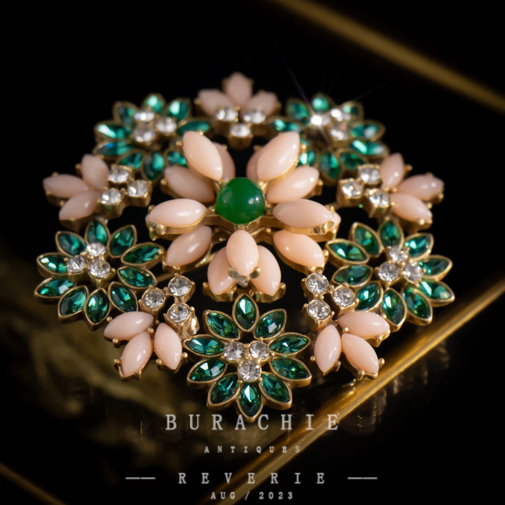 铜合金仿水晶胸针 【3844】周年珍藏英｜经典原标克拉款CrownFrett