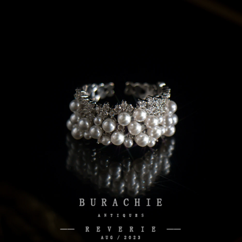 铜合金仿珍珠戒指 【3627】意｜精品店 高级即视感闪烁