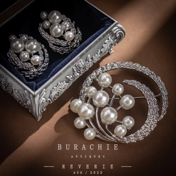 铜合金仿珍珠耳饰 【4601】超级绝美宝贝苏富珍藏高珠麦穗1950