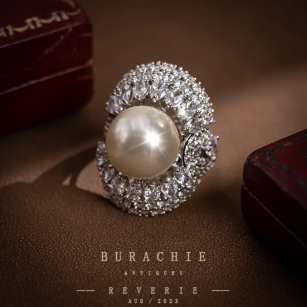 铜合金戒指 【9861】托斯卡纳 1意美丽珠。气质 BU RACHIE]戒指