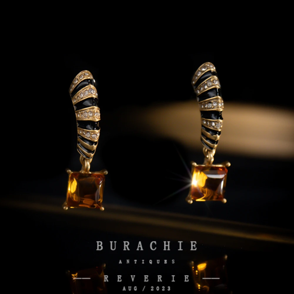 铜合金仿水晶耳饰 9168  周年珍藏英｜经典原标克拉款CrownFret