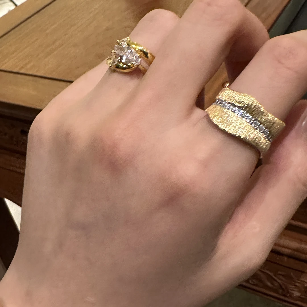 铜合金仿水晶戒指 【6044】英卜经典原标克拉款 CrownFrett工匠流