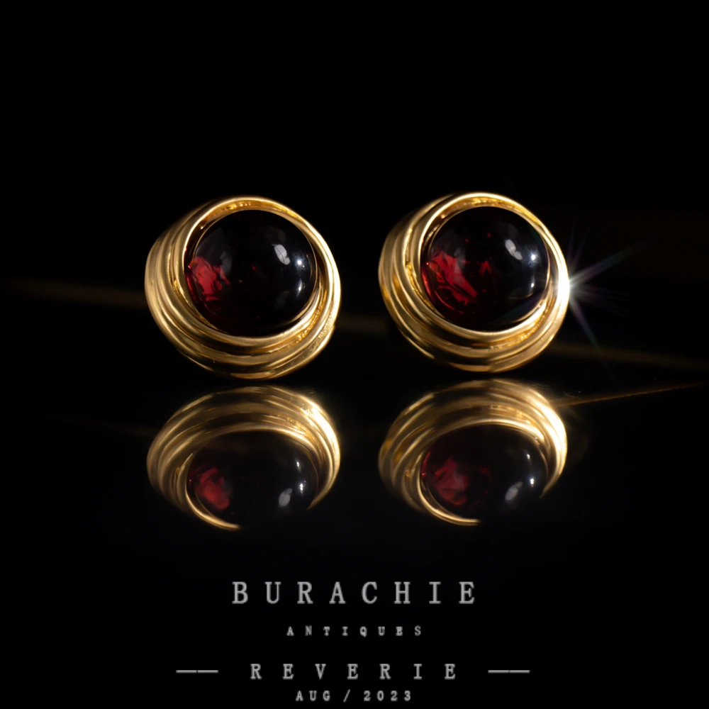 铜合金仿水晶耳饰 【2976】耳饰 意大利老牌古董商私藏超美