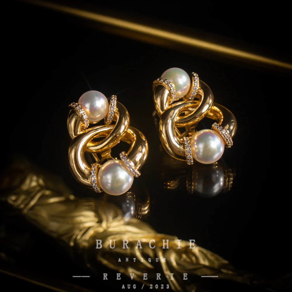 铜合金仿水晶耳饰 【2055】周年珍藏英｜经典原标克拉款CrownFrett