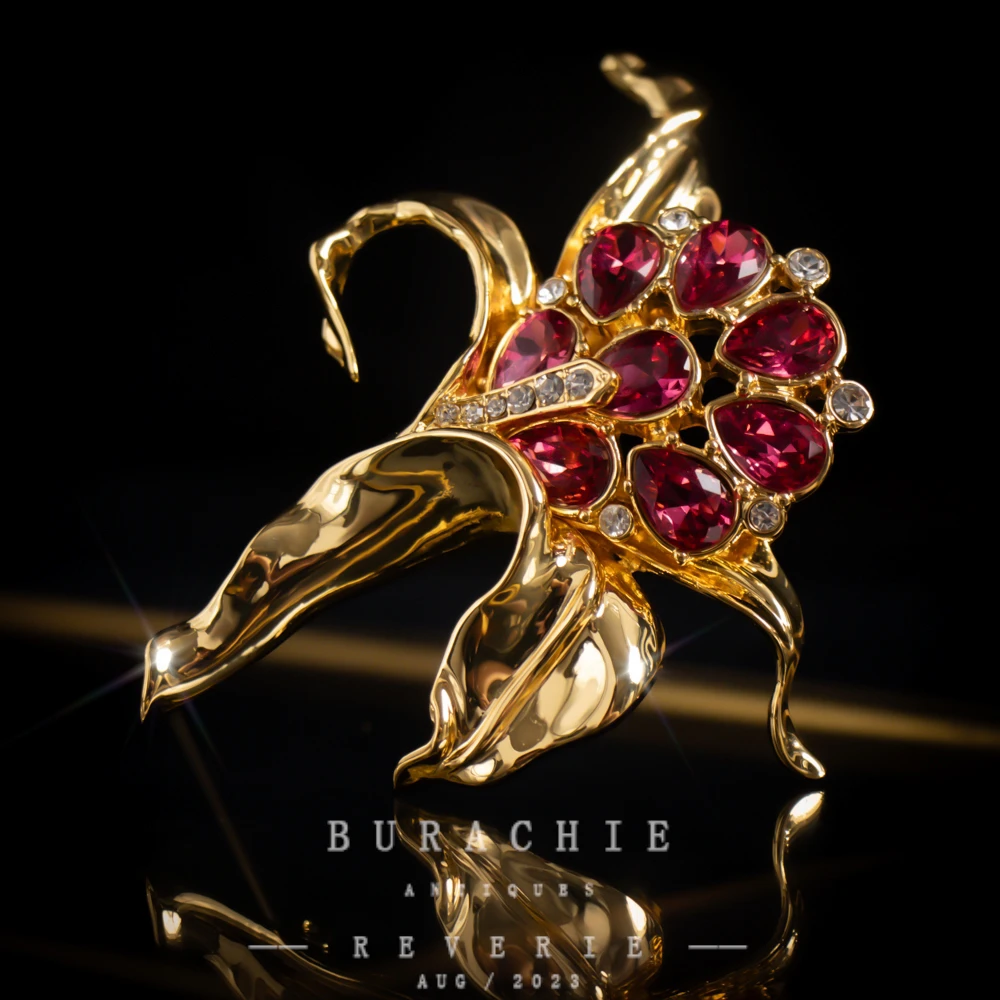 铜合金仿水晶胸针 【2928】意｜精品店 高级即视感闪烁