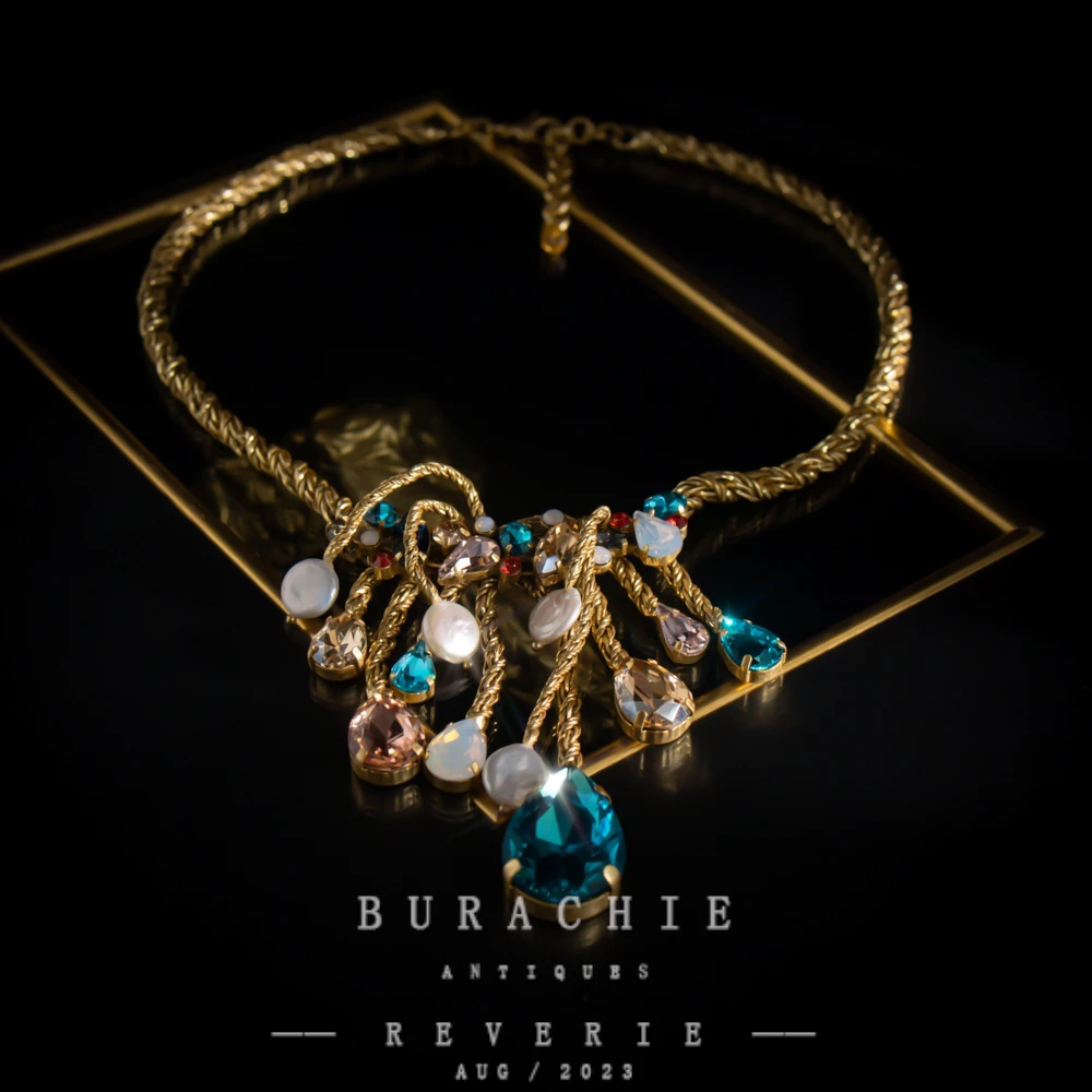 铜合金仿水晶项链 【8024】周年珍藏英｜经典原标克拉款CrownFrett