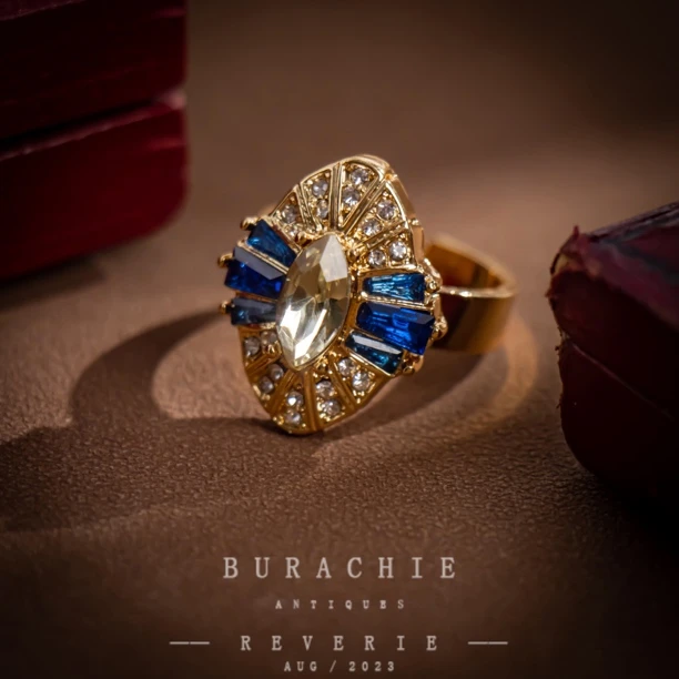 铜合金仿水晶戒指 【7787】十二月甄选 夏威夷戒指