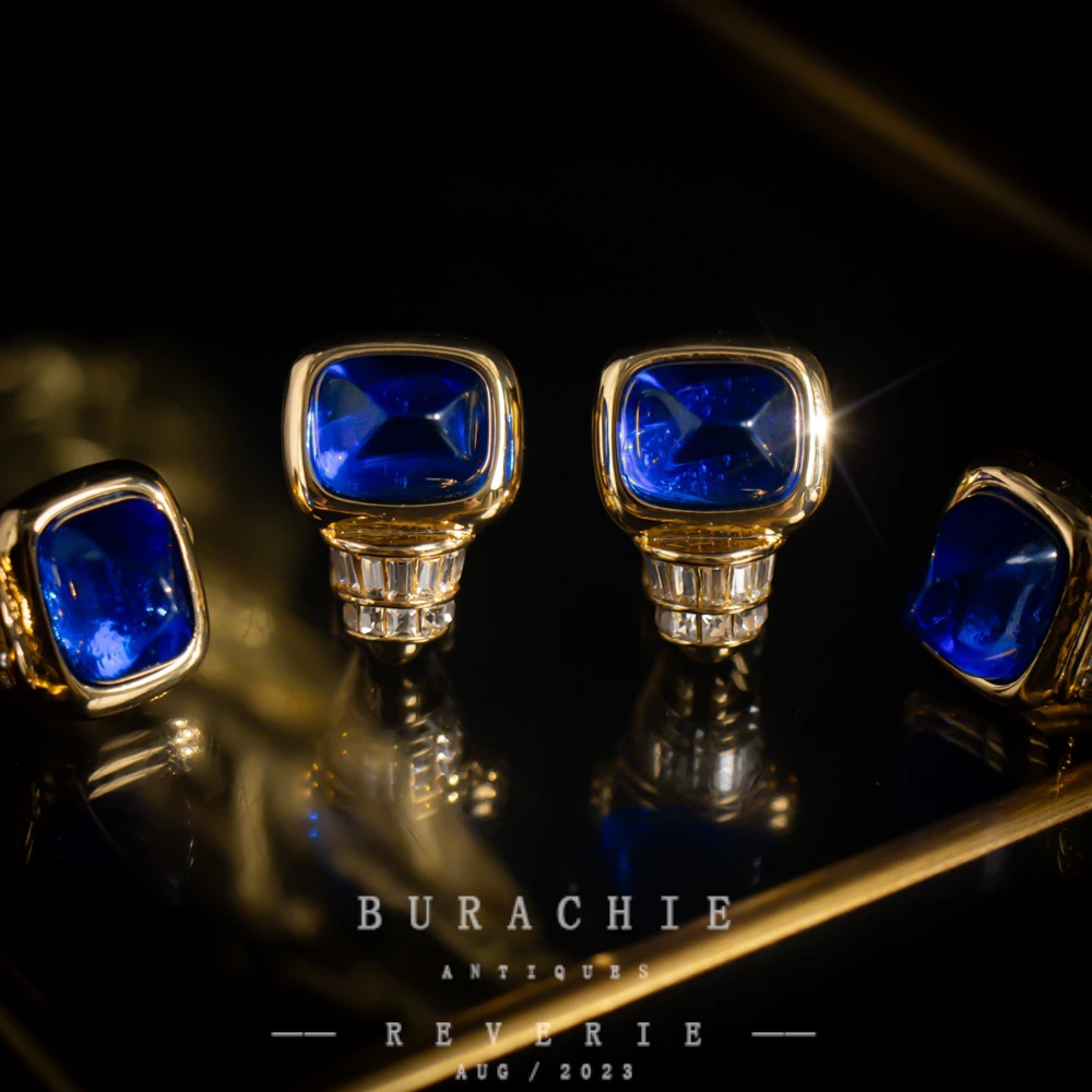 铜合金仿水晶耳饰 【8101】周年珍藏英｜经典原标克拉款CrownFrett