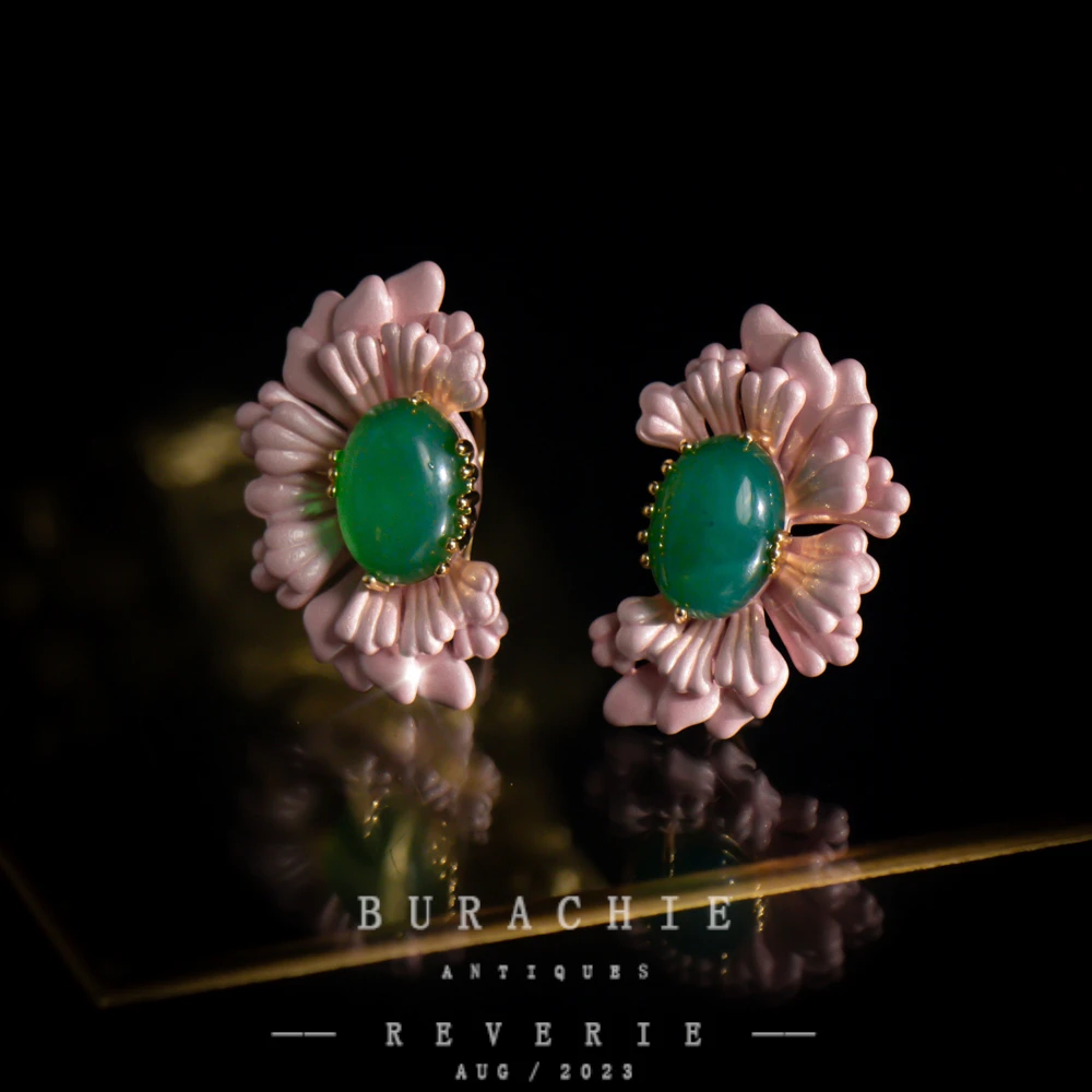 铜合金仿水晶耳饰 【9989】周年珍藏英｜经典原标克拉款CrownFrett