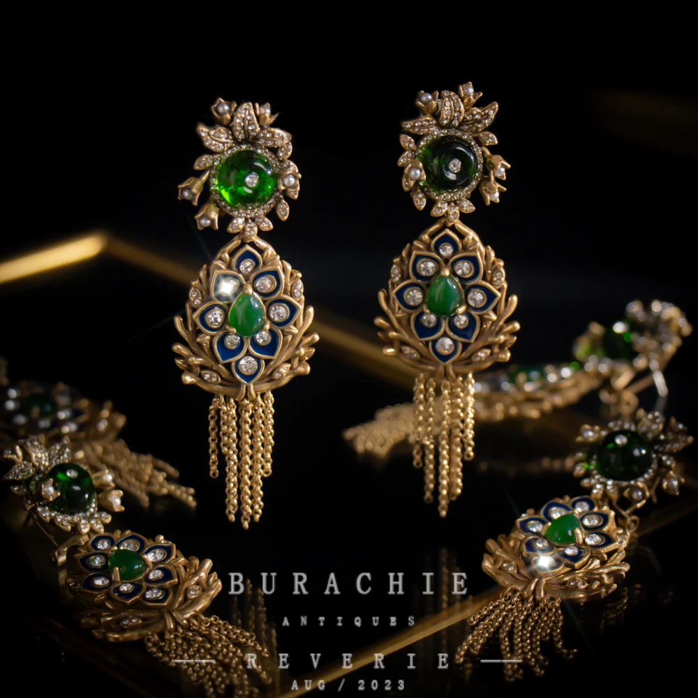 铜合金仿水晶耳饰 【7759】周年珍藏英｜经典原标克拉款CrownFrett