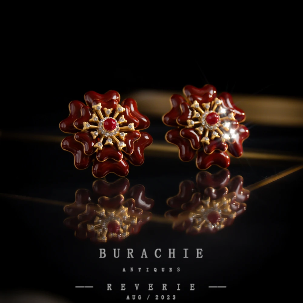 铜合金仿水晶耳饰 【5231】周年珍藏英｜经典原标克拉款CrownFrett