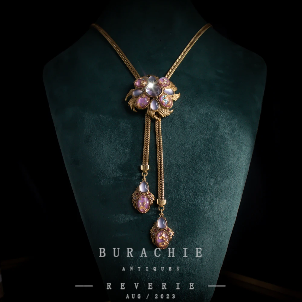 铜合金仿水晶项链 【8934】周年珍藏英｜经典原标克拉款CrownFrett