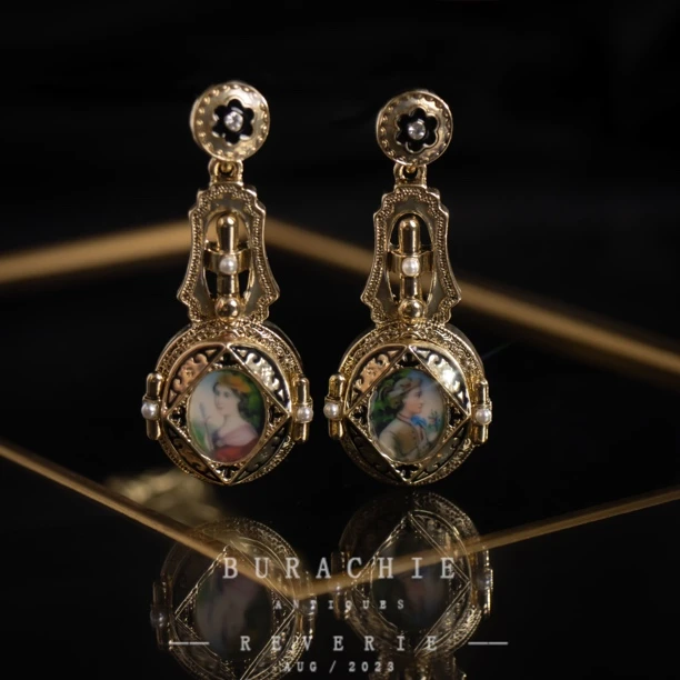 铜合金仿珍珠耳饰 【7234】耗时半年｜终于来了意老牌TR艺术品一样