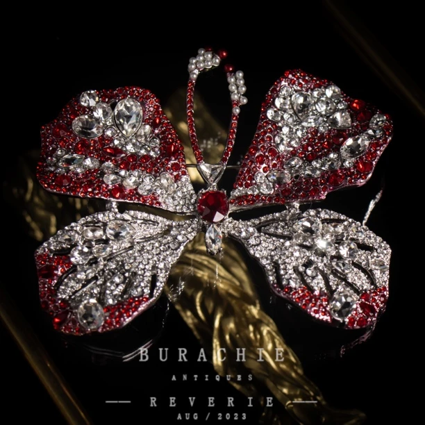 铜合金仿水晶胸针 英【6069】｜经典原标克拉款CrownFrett工匠流光