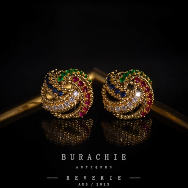 铜合金仿水晶耳饰 【7032】耗时半年｜终于来了意艺术品一样感