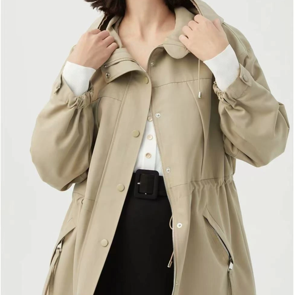 【朗】衣长65，2024秋季法式高级感风衣通勤工装风外套6370-152