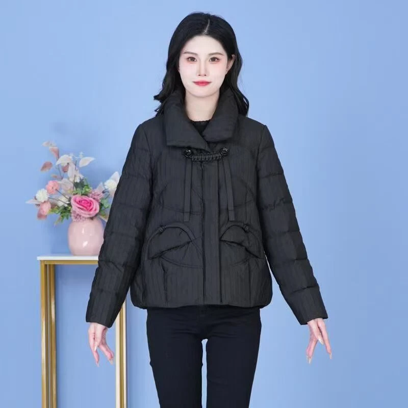 今年流行新中式棉衣女新款短款宽松时尚小个子大码保暖防寒外套