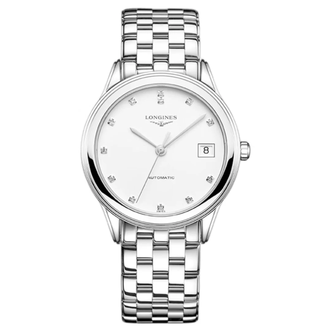 99新 Longines/浪琴 军旗/钻刻/25年全套未使用/36mm/公价14400