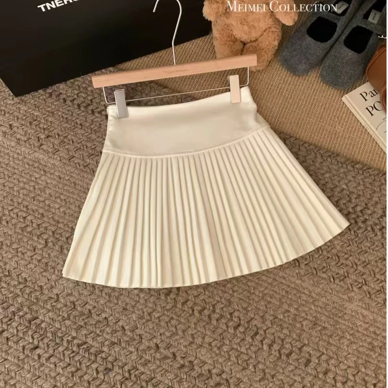 Yuanzhan/媛站防走光显瘦百褶半身裙辣妹时尚高腰百搭A字短裙潮