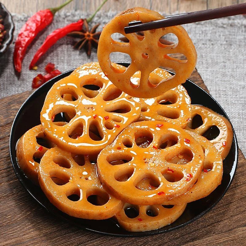 香脆藕片香辣味解馋小零食下饭菜小包装小袋装追剧零食特惠批发-3