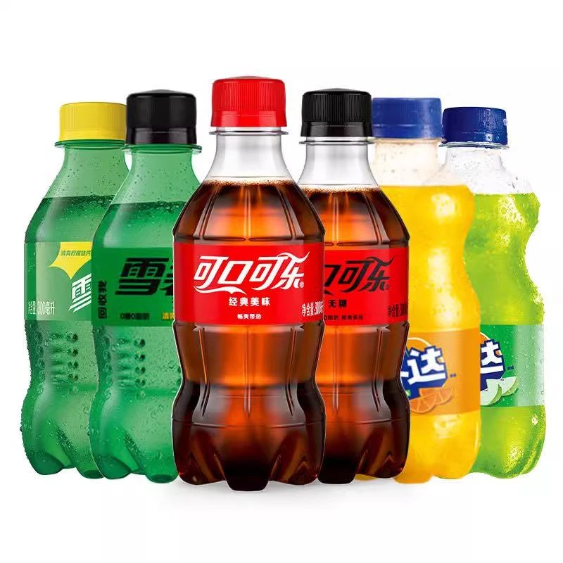 可口可乐300ml*6/12瓶小瓶雪碧芬达无糖可乐碳酸汽水夏饮料饮品yb