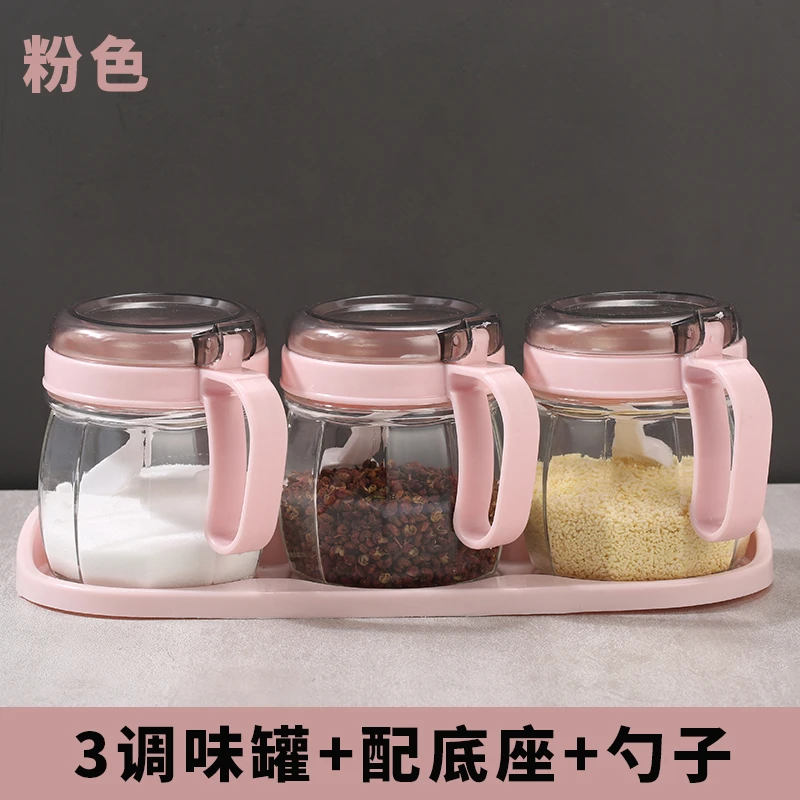 组合家用调料盒调味罐带盖组合装盐罐子厨房用