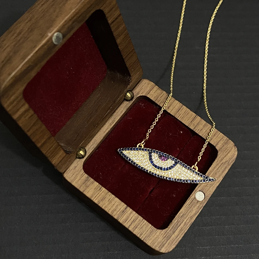 铜合金项链 iLaruN眼睛款异域民族风项链