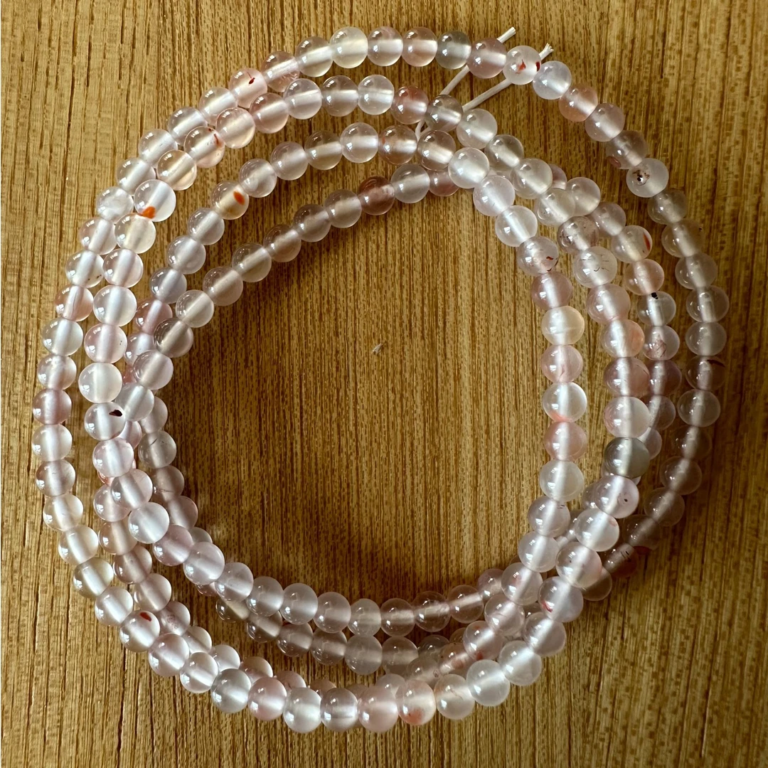 天然南红玛瑙荔枝冻小米珠多圈ins手串手工尺寸4.5m+多样性发货