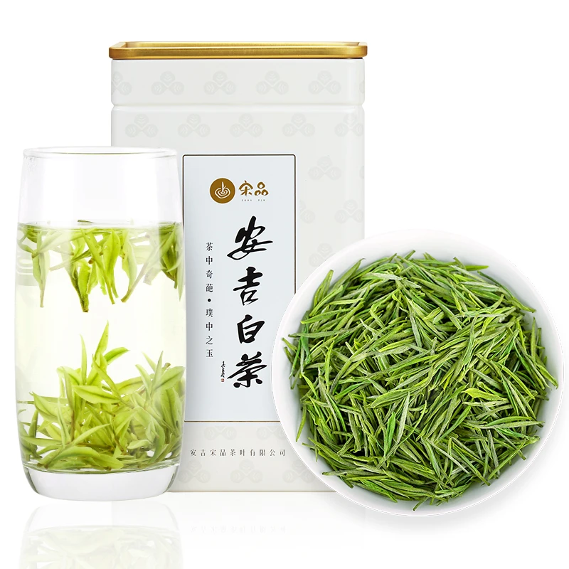 安吉白茶2023年新茶明前特级3A核心产区绿茶珍稀高山春茶100g罐装