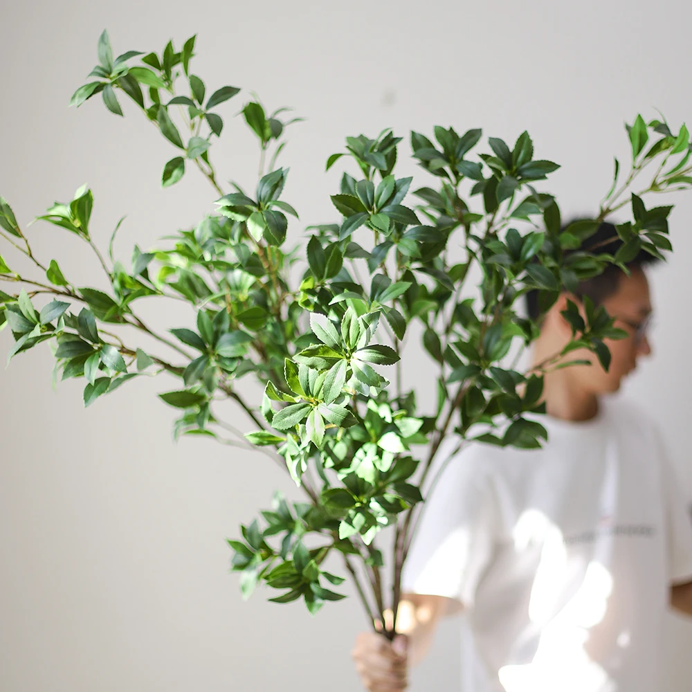轻奢仿真马醉木仿真绿植假花大型落地装饰摆设氛围树室内植物造景