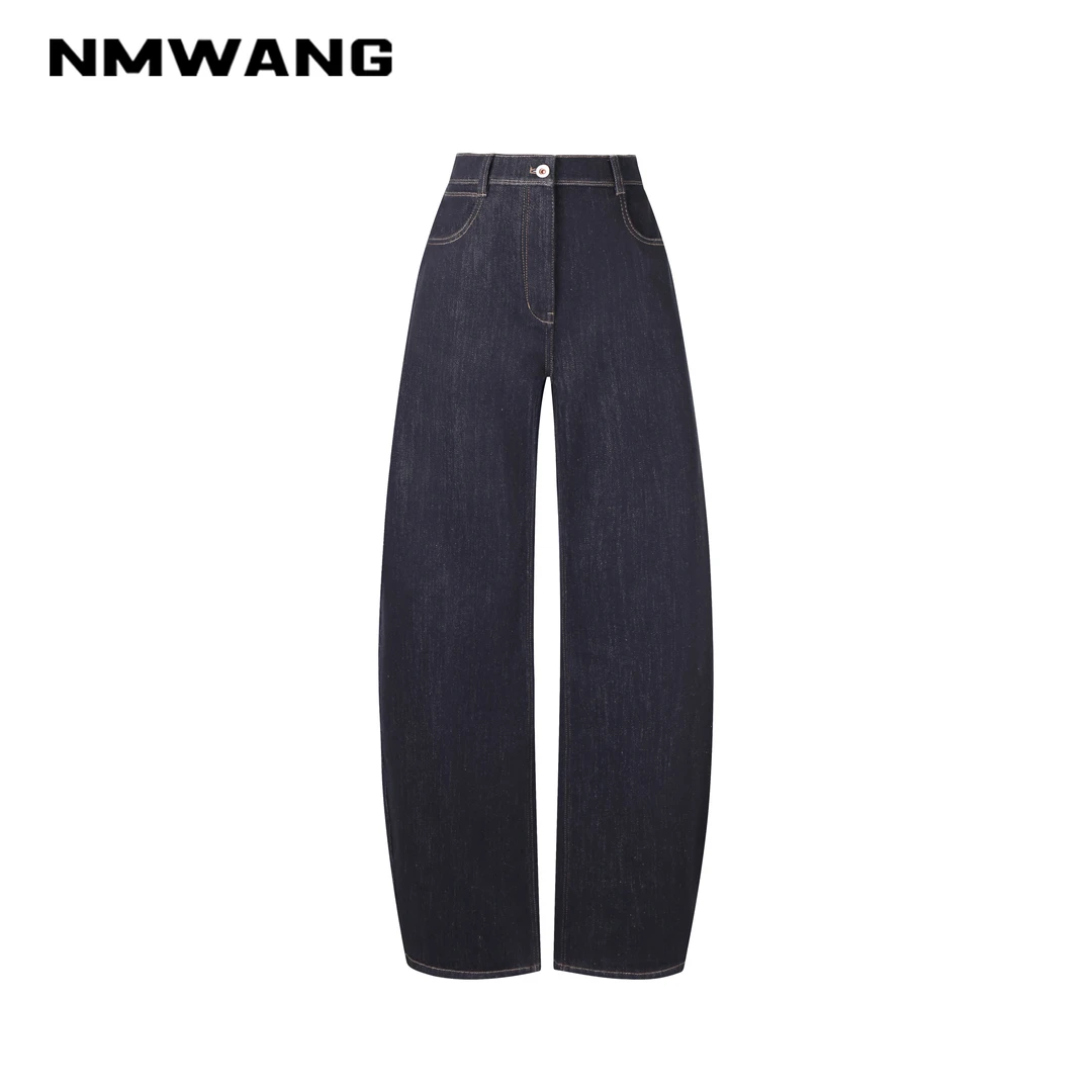 【可可专属】NMWANG牛魔王XH3C079 泡芙牛仔 暖绒环保染 79号香蕉裤