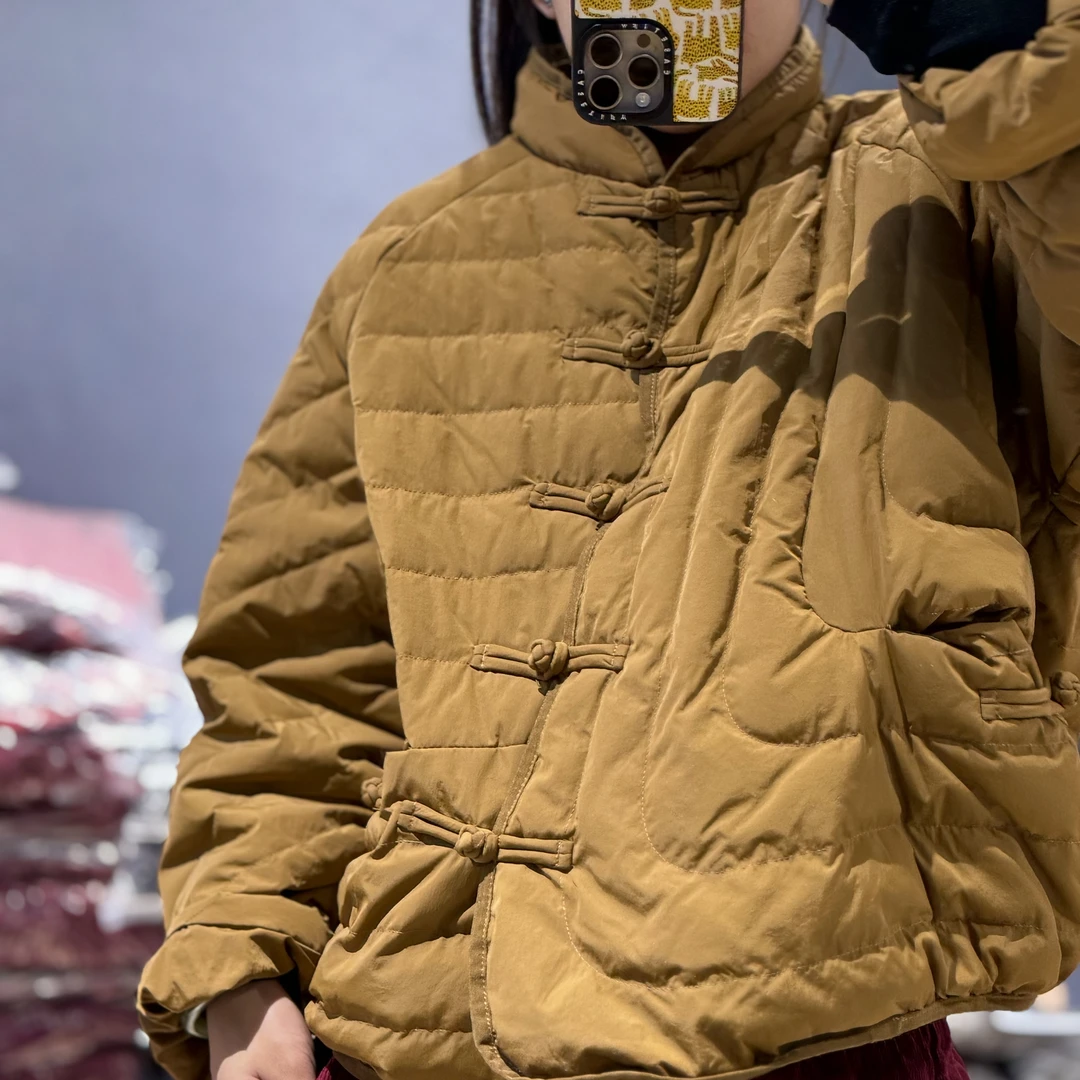 新中式立领斜襟百搭棉衣