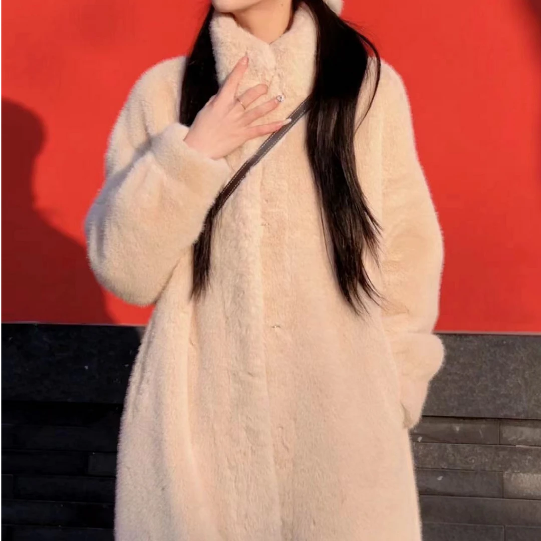 【卿卿专属】24秋冬长款保暖立领毛绒外套