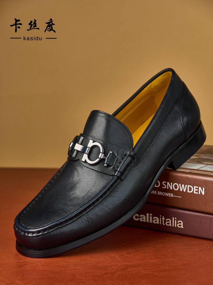 2025新款经典大气百搭舒适防滑耐磨头层牛皮商务皮鞋