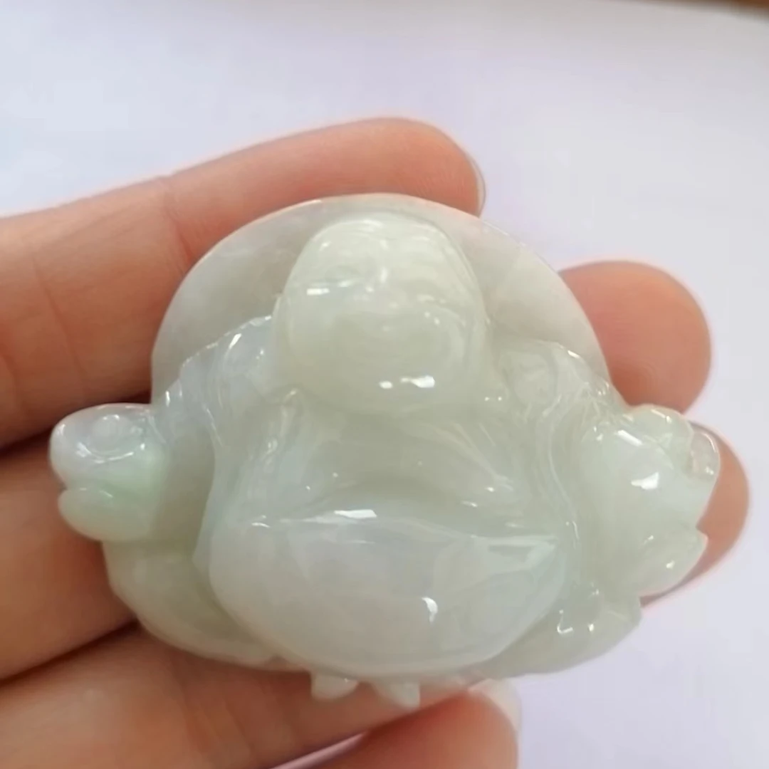 翡翠高货饱满大度佛公5495